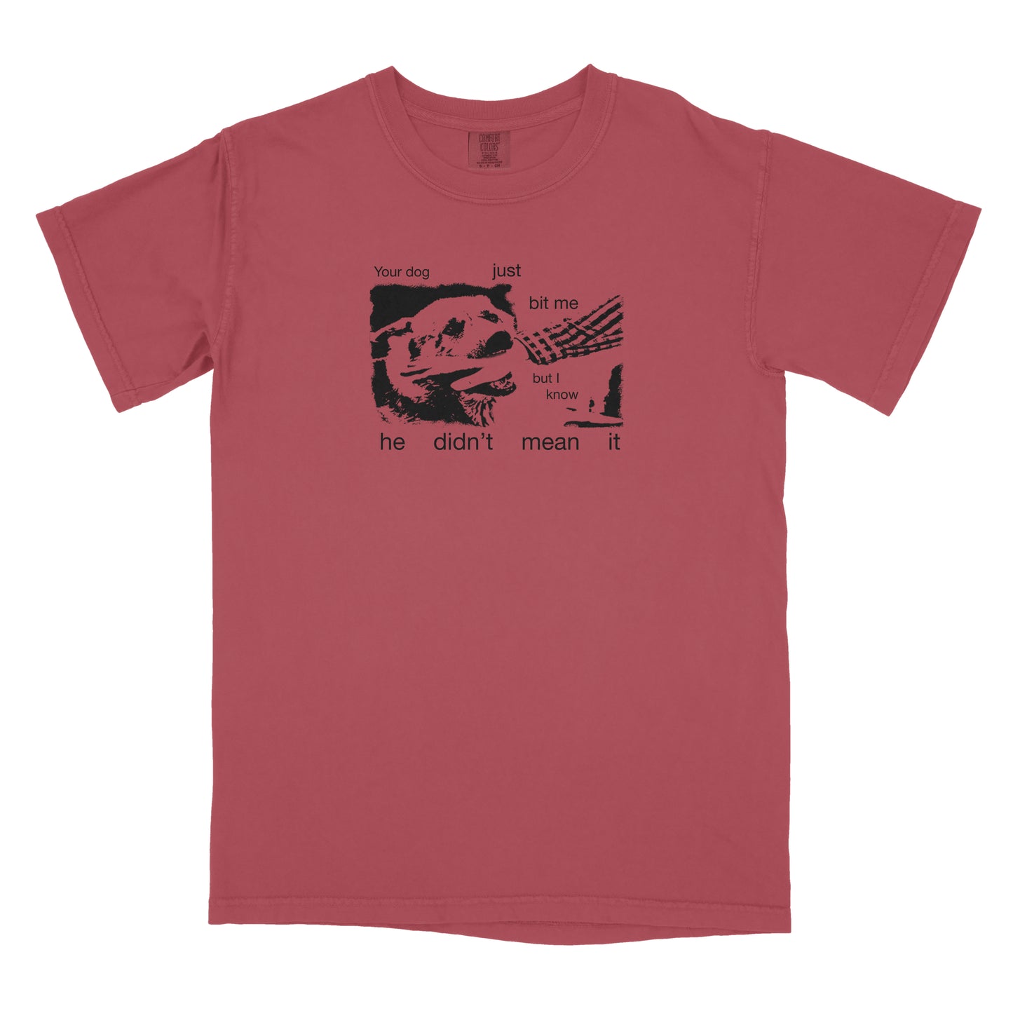 Crimson "Your Dog Just Bit Me" T-Shirt